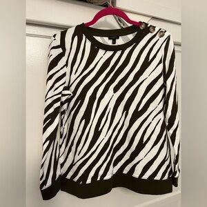 Talbots New Zebra Top M